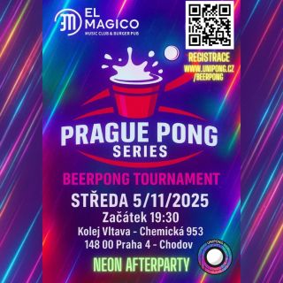 🍻 BEERPONG TURNAJ – PRAGUE PONG SERIES! 🏓 Připrav se na jeden z největších beerpong turnajů v Praze! Ve středu 5....